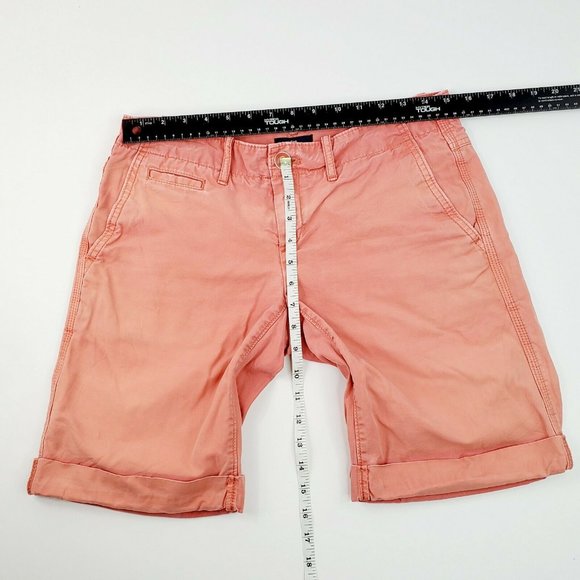 GAP Women's Cuffed Short Pants Size 2 Red … - Picture 3 of 6